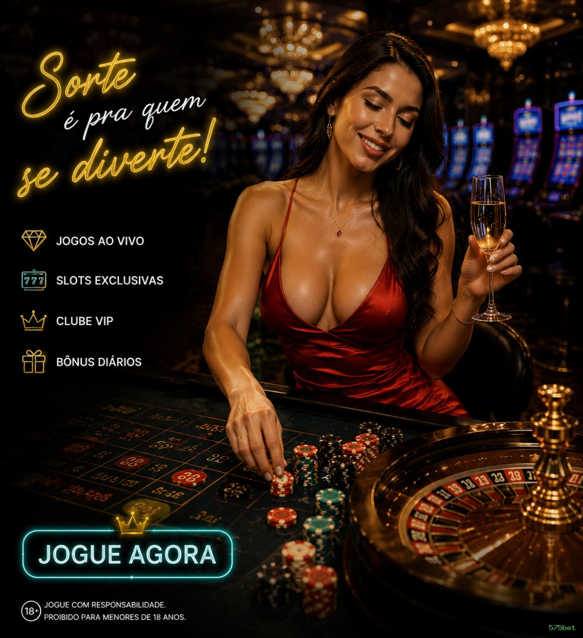 Slots online da 575bet com jackpots progressivos
